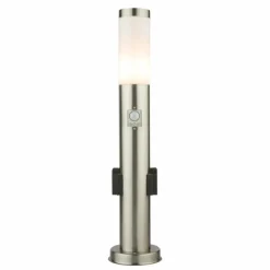 Luminaires Globo Lighting Borne lumineuse Globo BOSTON LED Blanc, 1 lumière, Détecteur de mouvement