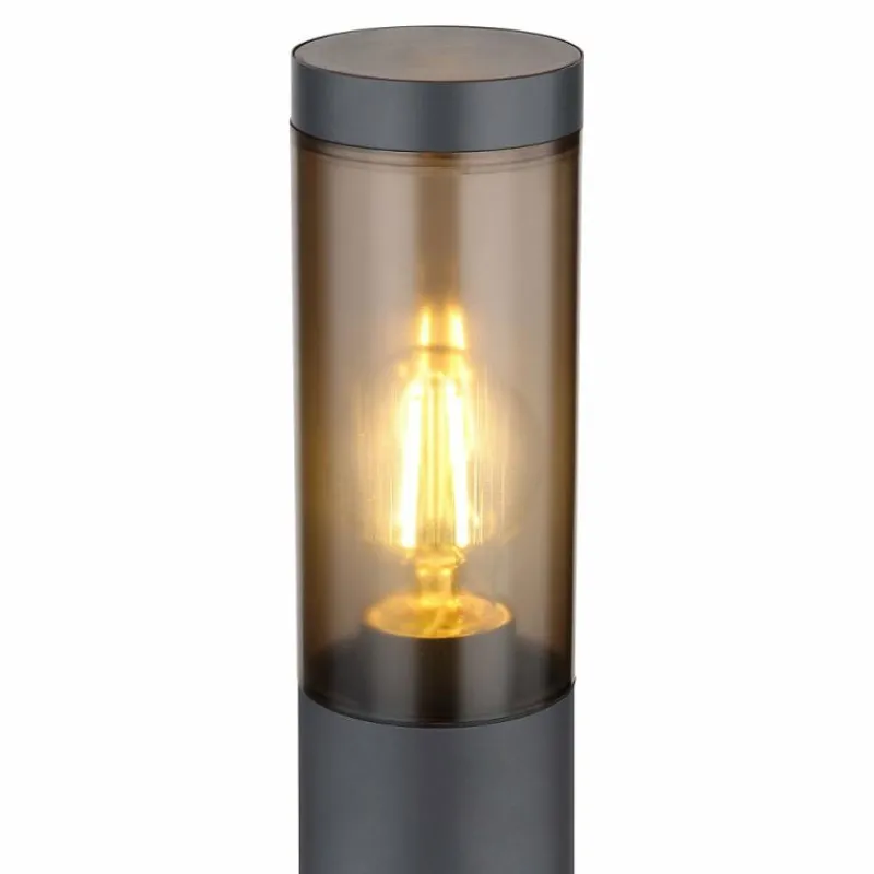 Suspension Verre Fumé-Luminaires Globo Lighting Borne lumineuse Globo BOSTON Anthracite, 1 lumière