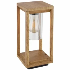 Lampes En Bois-Luminaires Globo Lighting Borne lumineuse Globo CANDELA Bois foncé, 1 lumière