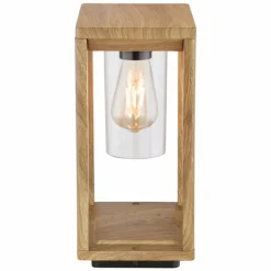 Lampes En Bois-Luminaires Globo Lighting Borne lumineuse Globo CANDELA Bois foncé, 1 lumière