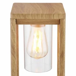 Lampes En Bois-Luminaires Globo Lighting Borne lumineuse Globo CANDELA Bois foncé, 1 lumière