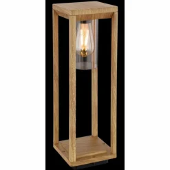 Lampes En Bois-Luminaires Globo Lighting Borne lumineuse Globo CANDELA Bois foncé, 1 lumière