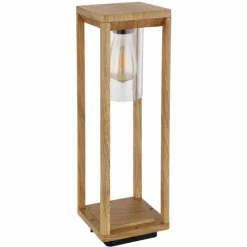 Lampes En Bois-Luminaires Globo Lighting Borne lumineuse Globo CANDELA Bois foncé, 1 lumière