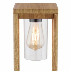 Lampes En Bois-Luminaires Globo Lighting Borne lumineuse Globo CANDELA Bois foncé, 1 lumière