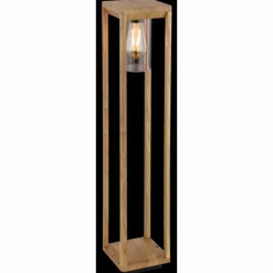 Lampes En Bois-Luminaires Globo Lighting Borne lumineuse Globo CANDELA Bois foncé, 1 lumière