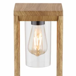 Lampes En Bois-Luminaires Globo Lighting Borne lumineuse Globo CANDELA Bois foncé, 1 lumière