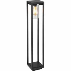 Luminaires Globo Lighting Borne lumineuse Globo CANDELA Noir, 1 lumière, Détecteur de mouvement