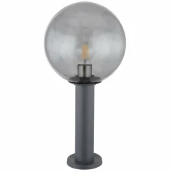 Suspension Verre Fumé-Luminaires Globo Lighting Borne lumineuse Globo HEDWIG Anthracite, 1 lumière