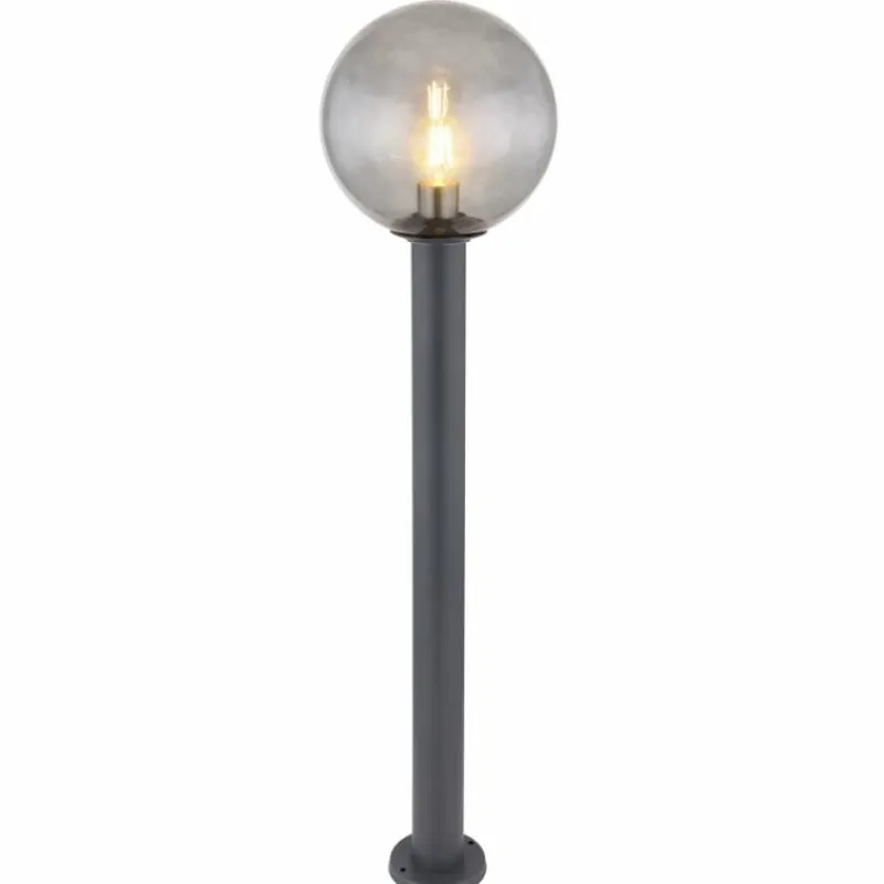 Suspension Verre Fumé-Luminaires Globo Lighting Borne lumineuse Globo HEDWIG Anthracite, 1 lumière