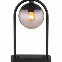 Suspension Verre Fumé-Luminaires Globo Lighting Borne lumineuse Globo MICHAEL Noir, 1 lumière