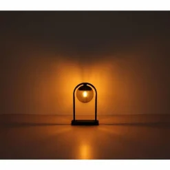 Suspension Verre Fumé-Luminaires Globo Lighting Borne lumineuse Globo MICHAEL Noir, 1 lumière