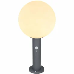 Luminaires Globo Lighting Borne lumineuse Globo OSSY Anthracite, 1 lumière, Détecteur de mouvement