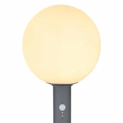 Luminaires Globo Lighting Borne lumineuse Globo OSSY Anthracite, 1 lumière, Détecteur de mouvement