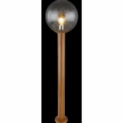 Lampes En Bois-Luminaires Globo Lighting Borne lumineuse Globo OSSY Couleur bois, 1 lumière