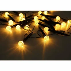 Luminaires Globo Lighting Borne lumineuse Globo SOLAR LED Noir, Transparent, 20 lumières, Changeur de couleurs