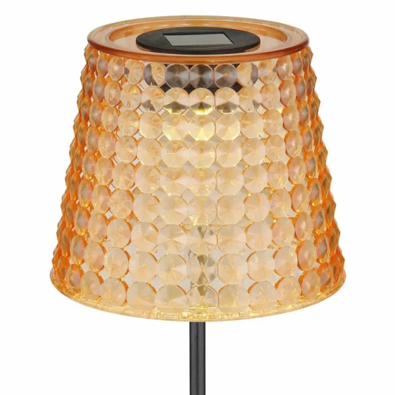 Luminaires Globo Lighting Borne lumineuse Globo SOLAR LED Ambre, Noir, 1 lumière