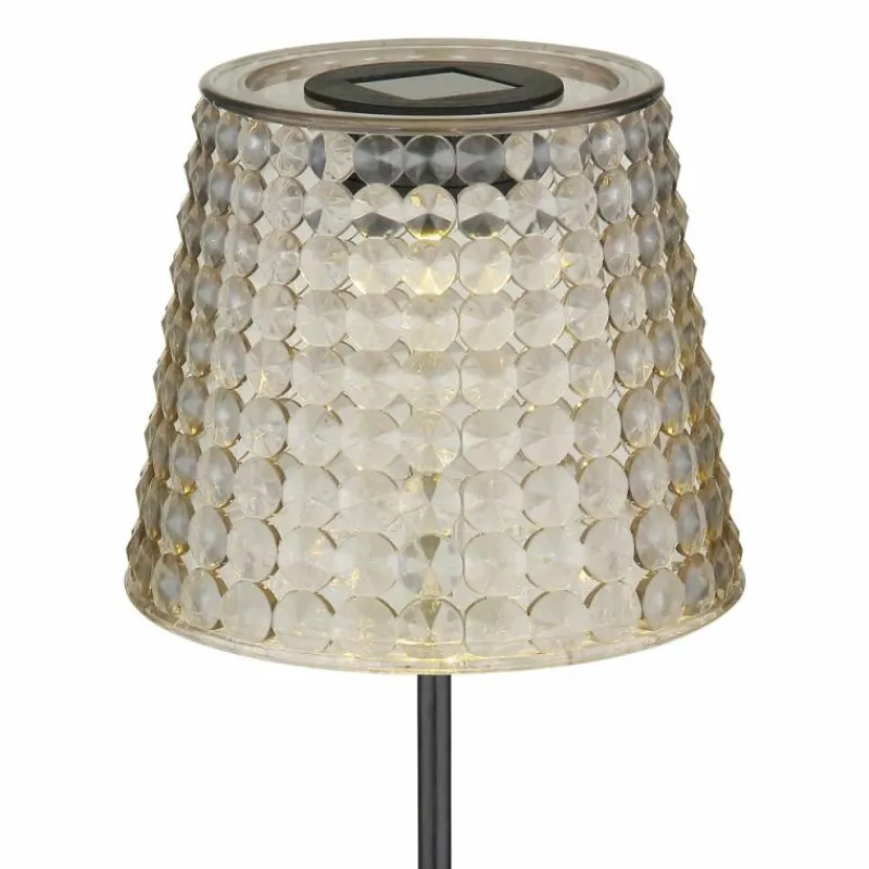 Suspension Verre Fumé-Luminaires Globo Lighting Borne lumineuse Globo SOLAR LED Fumée, Noir, 1 lumière