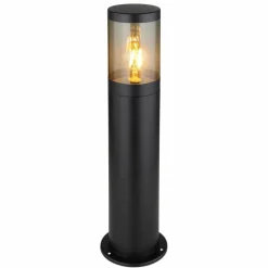 Suspension Verre Fumé-Luminaires Globo Lighting Borne lumineuse Globo XELOO Noir, 1 lumière