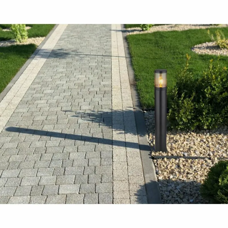 Suspension Verre Fumé-Luminaires Globo Lighting Borne lumineuse Globo XELOO Noir, 1 lumière