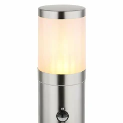 Luminaires Globo Lighting Borne lumineuse Globo XELOO Argenté, 1 lumière, Détecteur de mouvement