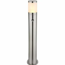 Luminaires Globo Lighting Borne lumineuse Globo XELOO Argenté, 1 lumière, Détecteur de mouvement