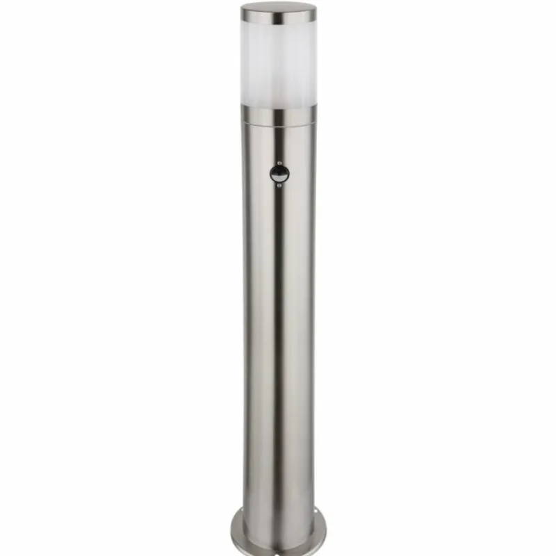 Luminaires Globo Lighting Borne lumineuse Globo XELOO Argenté, 1 lumière, Détecteur de mouvement