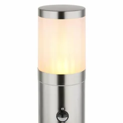 Luminaires Globo Lighting Borne lumineuse Globo XELOO Argenté, 1 lumière, Détecteur de mouvement