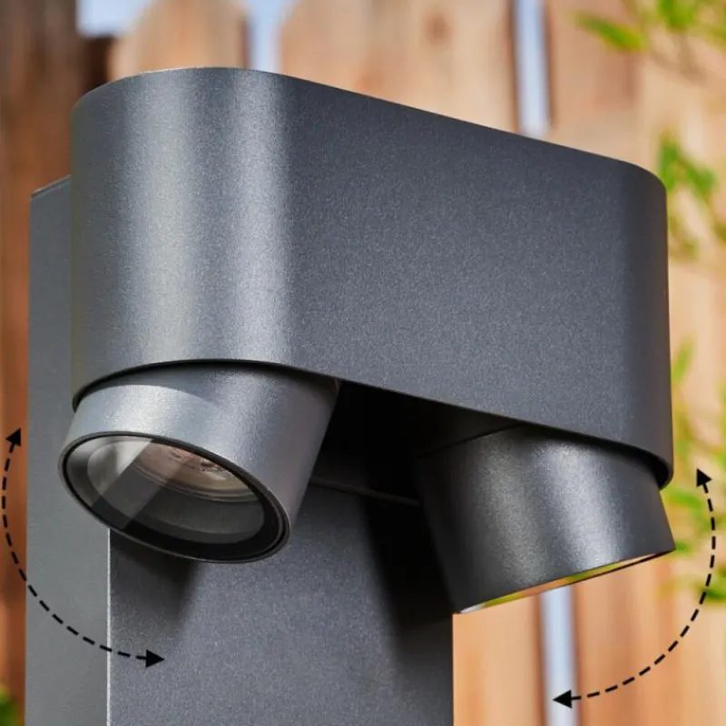 hofstein Borne lumineuse Guampacha Anthracite, 2 lumières