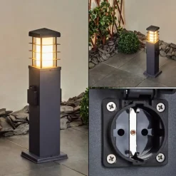 hofstein Borne lumineuse Habolale Gris, 1 lumière