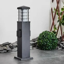 hofstein Borne lumineuse Habolale Gris, 1 lumière