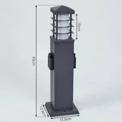 hofstein Borne lumineuse Habolale Gris, 1 lumière
