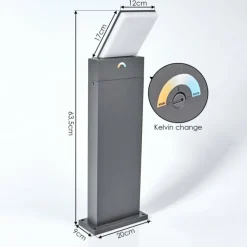 hofstein Borne lumineuse Heraklion LED Anthracite, 1 lumière