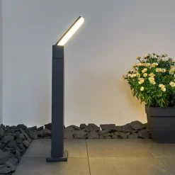 hofstein Borne lumineuse Heraklion LED Anthracite, 1 lumière