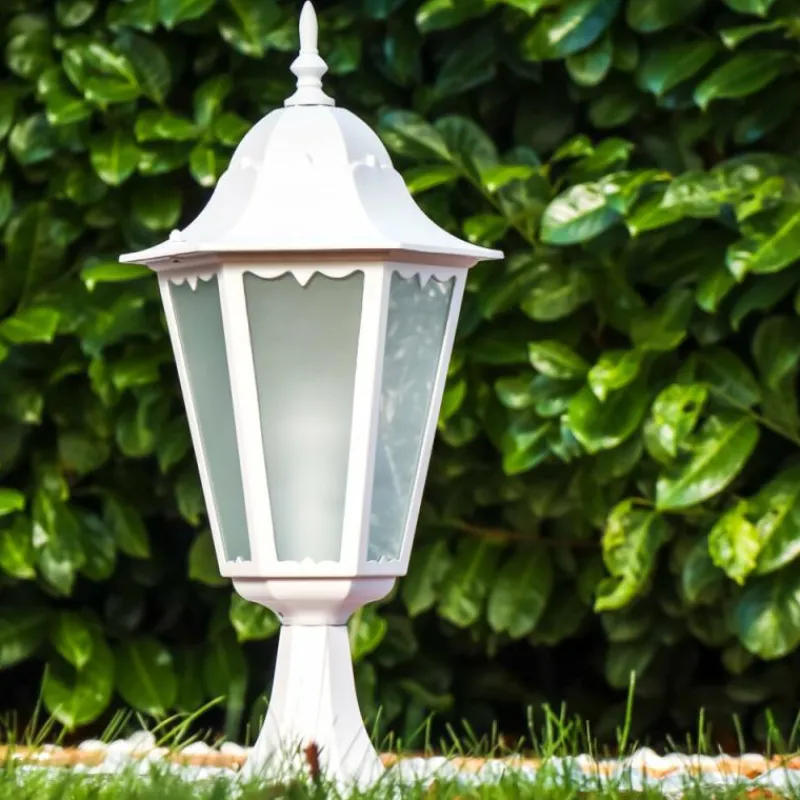 hofstein Borne lumineuse Hongkong Frost Blanc, 1 lumière