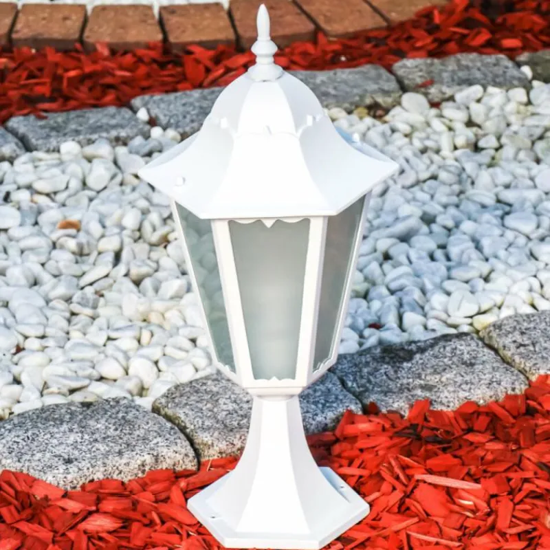 hofstein Borne lumineuse Hongkong Frost Blanc, 1 lumière