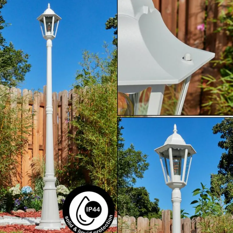 Luminaires Rustiques-hofstein Borne lumineuse Hongkong Blanc, 1 lumière