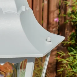 Luminaires Rustiques-hofstein Borne lumineuse Hongkong Blanc, 1 lumière