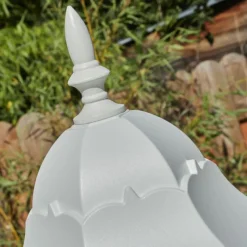 Luminaires Rustiques-hofstein Borne lumineuse Hongkong Blanc, 1 lumière