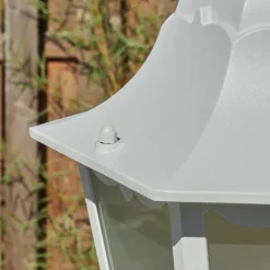 Luminaires Rustiques-hofstein Borne lumineuse Hongkong Blanc, 1 lumière