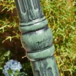 Luminaires Rustiques-hofstein Borne lumineuse Hongkong Vert, Noir, 1 lumière