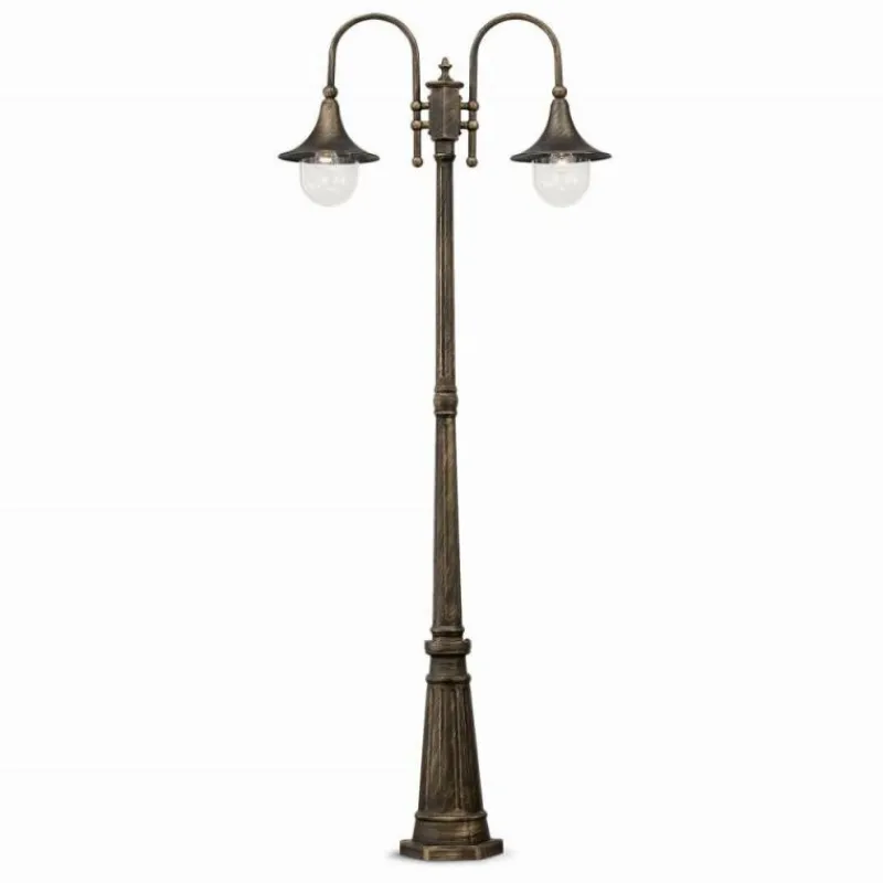 Lampes Dorées-Luminaires Ideallux Borne lumineuse Ideal Lux CIMA Or, Noir, 2 lumières