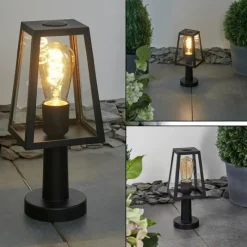 hofstein Borne lumineuse Juanico Noir, 1 lumière