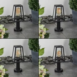 hofstein Borne lumineuse Juanico Noir, 1 lumière