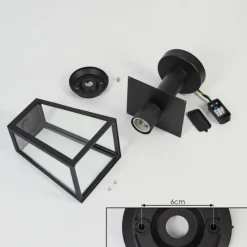 hofstein Borne lumineuse Juanico Noir, 1 lumière