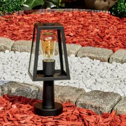 hofstein Borne lumineuse Juanico Noir, 1 lumière