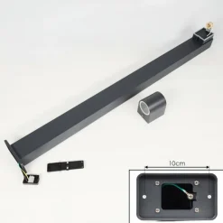 hofstein Borne lumineuse Kingstown Anthracite, 1 lumière