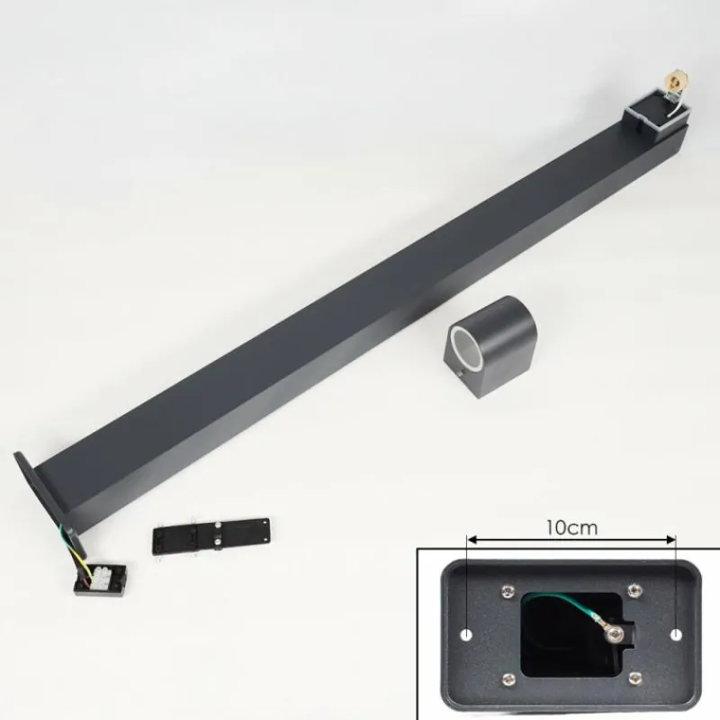 hofstein Borne lumineuse Kingstown Anthracite, 1 lumière