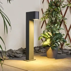 hofstein Borne lumineuse Kingstown Anthracite, 1 lumière