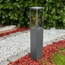 Lampes Vintages & Rétros-hofstein Borne lumineuse Kiwalik Anthracite, 1 lumière