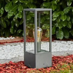 hofstein Borne lumineuse Kiwalik Anthracite, 1 lumière